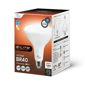LED Light Bulbs 11W BR40 Dimmable LED Bulb - 110 Degree Beam - E26 Medium Base - 1000 Lm