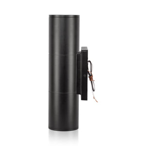 LED Wall Lamps 20W Up Down LED Cylinder Wall Light Fixture - 3K/4K/5K CCT - 120-277VAC - Textured Black