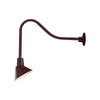 ECO-RLM 10'' Architectural Bronze Angle Shade With Gooseneck 23'' Architectural Bronze Gooseneck Arm With Arm Height of 14''