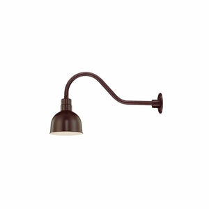 ECO-RLM 10'' Architectural Bronze Deep Bowl Shade With Gooseneck 21 1/2'' Architectural Bronze Gooseneck Arm With Arm Height of 6 1/2''