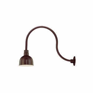 ECO-RLM 10'' Architectural Bronze Deep Bowl Shade With Gooseneck 24'' Architectural Bronze Gooseneck Arm With Arm Height of 15''