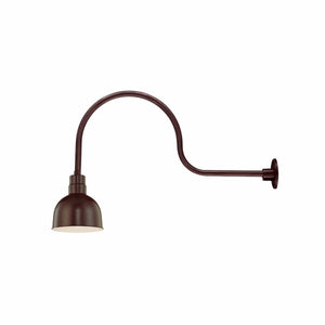 ECO-RLM 10'' Architectural Bronze Deep Bowl Shade With Gooseneck 30'' Architectural Bronze Gooseneck Arm With Arm Height of 13''