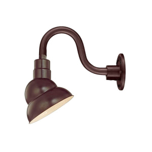 ECO-RLM 10'' Architectural Bronze Emblem Shade With Gooseneck 10'' Architectural Bronze Gooseneck Arm With Arm Height of 6''