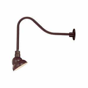 ECO-RLM 10'' Architectural Bronze Emblem Shade With Gooseneck 23'' Architectural Bronze Gooseneck Arm With Arm Height of 14''