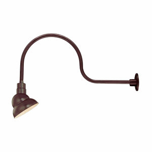 ECO-RLM 10'' Architectural Bronze Emblem Shade With Gooseneck 30'' Architectural Bronze Gooseneck Arm With Arm Height of 13''