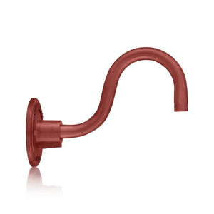 ECO-RLM Arms 10'' Satin Red Gooseneck Arm With Arm Height of 6''