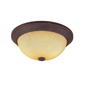 Flush Mounts 11'' Flush Mount Ceiling Fixture with Turinian Scavo - Rubbed Bronze