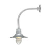 ECO-RLM 12'' Galvanized Radial Wave Shade With Gooseneck 13'' Galvanized Vertical Gooseneck Arm With Arm Height of 12''