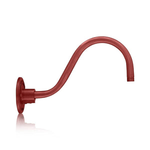 ECO-RLM Arms 14 1/2'' Satin Red Gooseneck Arm With Arm Height of 7 1/2''