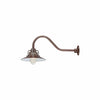 ECO-RLM 14'' Architectural Bronze Railroad Shade With Gooseneck 21 1/2'' Architectural Bronze Gooseneck Arm With Arm Height of 6 1/2''