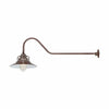 ECO-RLM 14'' Architectural Bronze Railroad Shade With Gooseneck 41'' Architectural Bronze Gooseneck Arm With Arm Height of 9''