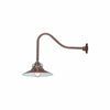 ECO-RLM 18'' Architectural Bronze Railroad Shade With Gooseneck 23'' Architectural Bronze Gooseneck Arm With Arm Height of 14''