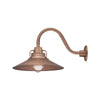 ECO-RLM 18'' Copper Railroad Shade With Gooseneck 14 1/2'' Copper Gooseneck Arm With Arm Height of 7 1/2''