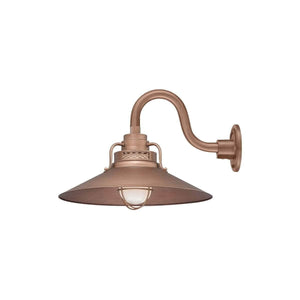 ECO-RLM 18'' Copper Railroad Shade With Gooseneck