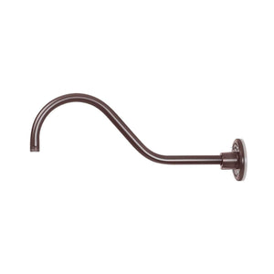 Fovero RLM Arms 22" Bronze Gooseneck Arm With Height of 7-1/2" & Mounting Plate Included