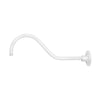 Fovero RLM Arms 22" Satin White Gooseneck Arm With Height of 7-1/2" & Mounting Plate Included