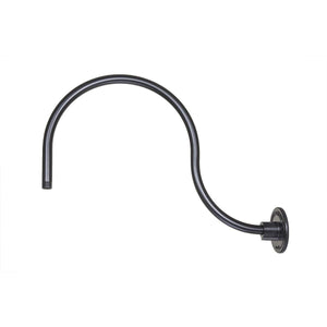 ECO-RLM Arms 24'' Aluminum Painted Satin Black Gooseneck Arm With Arm Height of 15''