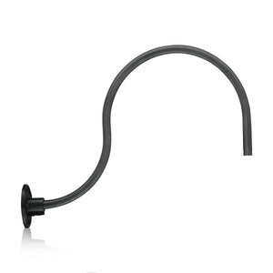 ECO-RLM Arms 24'' Satin Black Gooseneck Arm With Arm Height of 15''