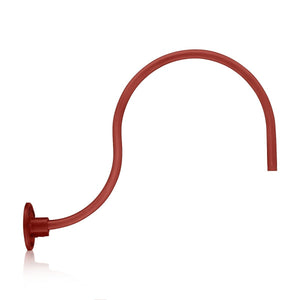 ECO-RLM Arms 24'' Satin Red Gooseneck Arm With Arm Height of 15''