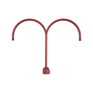 ECO-RLM Arms 26'' High Gooseneck Double Post Arm Adapter - Satin Red
