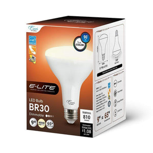 9W BR30 Dimmable LED Bulb - 110 Degree Beam - E26 Base - 810 Lm - 4000K Natural White