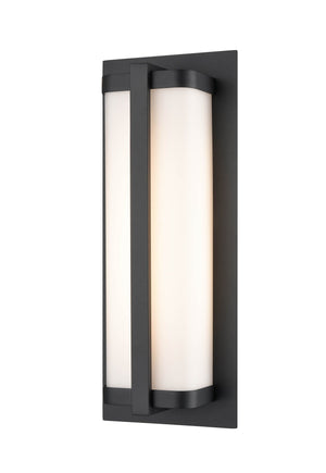 LED Wall Lamps Amster LED Outdoor Wall Sconce - Powder Coated Black - Opal Glass - 12W Integrated LED Module - 1,050lm - 3000K Warm White