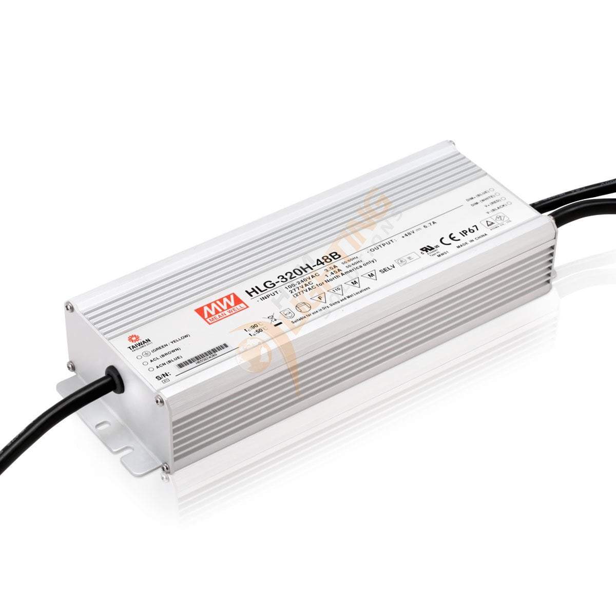 Mean Well 320W LED Driver - 48V DC - A Type IP65 - HLG-320H series