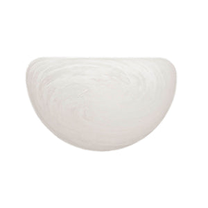 Wall Sconces Single Lamp Wall Sconce - White - Faux Alabaster Glass - 5.5in. Extension - E26 Medium Base