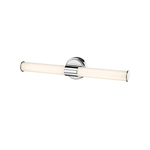Wall Sconces Trumann LED Wall Sconce - Polished Chrome - White Plastic - 20W Integrated LED Module - 1,550 Lm - 3000K Warm White