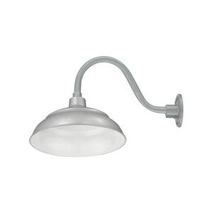 Integrated LED RLM 14in. Integrated LED Warehouse Shade With Gooseneck - Painted Galvanized - 11W - 3000K