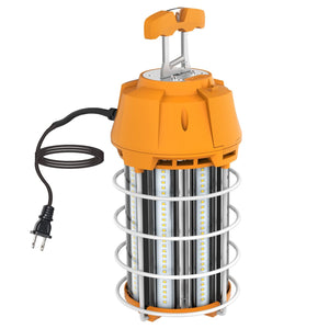 LED Drop Lights 150W Portable LED Construction Light - 120V - 600W MH Equal - 5,000K - 15,000 Lm - Daisy-Chain