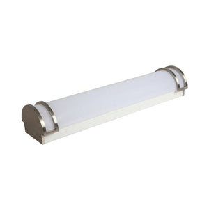 Vanity Fixtures LED 15W/20W/25W Brushed Nickel Indoor Dimmable LED Bathroom Vanity Light - 3K/4K/5K - 130 Degree Beam - 120V - Direct Wiring