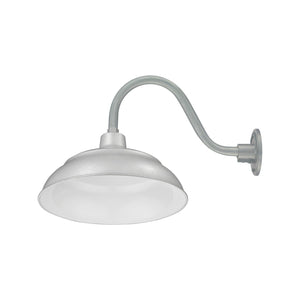 Integrated LED RLM 17in. Integrated LED Warehouse Shade With Gooseneck - Painted Galvanized - 11W - 3000K