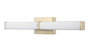 Vanity Fixtures LED 20W Tron LED Vanity Light - Modern Gold - 3000K Warm White - 120V - 1,400 Lm