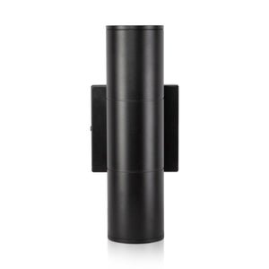 LED Wall Lamps 20W Up Down LED Cylinder Wall Light Fixture - 3K/4K/5K CCT - 120-277VAC - Textured Black