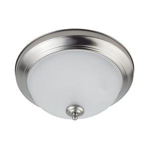Flush Mounts LED 24W 13" Round Brushed Nickel Dimmable LED Ceiling Light - 180 Degrees Beam - 120V Direct Wiring - 2,200 Lm - 2700K Soft White