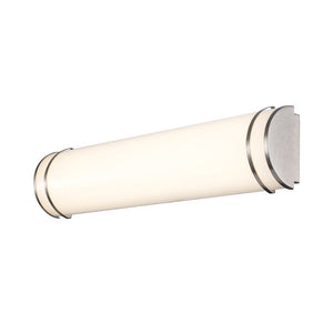 Vanity Fixtures LED 28W Matte White Indoor Dimmable LED Bathroom Light - 5-CCT - 150 Degree Beam - 120V - Direct Wiring - 2200 Lm
