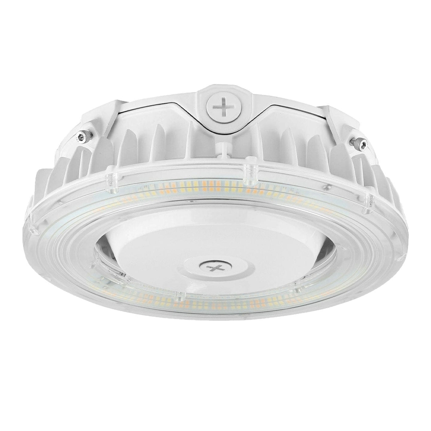 55W LED Round Canopy Light - Wattage and Color Switching - White Finis