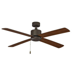 Ceiling Fan Aldea 4-Blade Indoor Ceiling Fan - Oil Rubbed Bronze Finish - Walnut Blade - 52in. Sweep