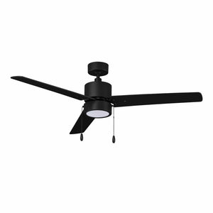 Ceiling Fan Aldea II 3-Blade Indoor Ceiling Fan - Matte Black Finish - Matte Black Blade - 52in. Sweep - 16W Integrated LED Module