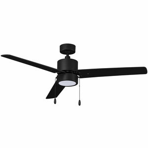 Ceiling Fan Aldea III 3-Blade Indoor Ceiling Fan - Matte Black Finish - Matte Black Blade - 52in. Sweep - 15W Integrated LED Module