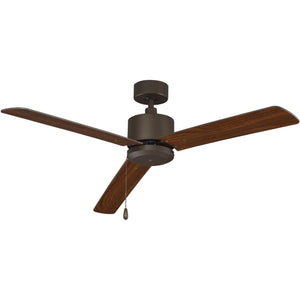 Ceiling Fan Aldea III 3-Blade Indoor Ceiling Fan - Oil Rubbed Bronze Finish - Walnut Blade - 52in. Sweep