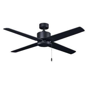 Ceiling Fan Aldea IV 4-Blade Indoor Ceiling Fan - Matte Black Finish - Matte Black Blade - 52in. Sweep