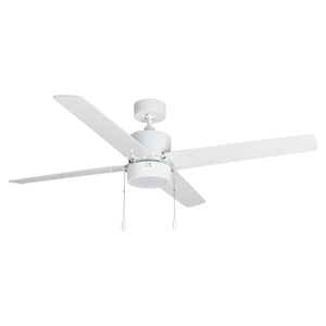 Ceiling Fan Aldea IV 4-Blade Indoor Ceiling Fan - White Finish - White Blade - 52in. Sweep - 15W Integrated LED Module