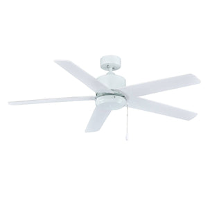 Ceiling Fan Aldea IX 5-Blade Outdoor Ceiling Fan - White Finish - White Blade - 52in. Sweep