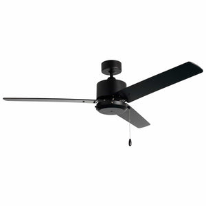 Ceiling Fan Aldea VII 3-Blade Outdoor Ceiling Fan - Matte Black Finish - Matte Black Blade - 52in. Sweep