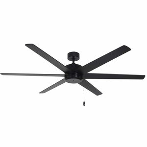 Ceiling Fan Aldea X 6-Blade Indoor Ceiling Fan - Black Finish - Black Blade - 60in. Sweep