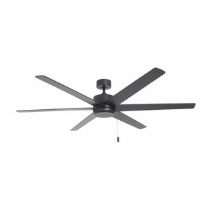 Ceiling Fan Aldea X 6-Blade Indoor Ceiling Fan - Matte Black Finish - Matte Black Blade - 60in. Sweep