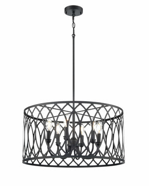 Pendant Fixtures Arelyn Pendant Fixture - Matte Black - 23in. Diameter - E12 Candelabra Base