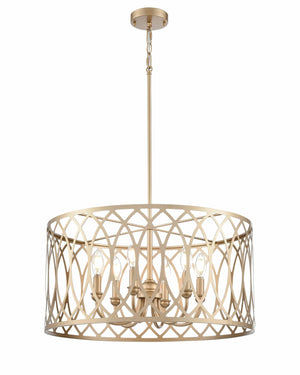 Pendant Fixtures Arelyn Pendant Fixture - Painted Modern Gold - 23in. Diameter - E12 Candelabra Base